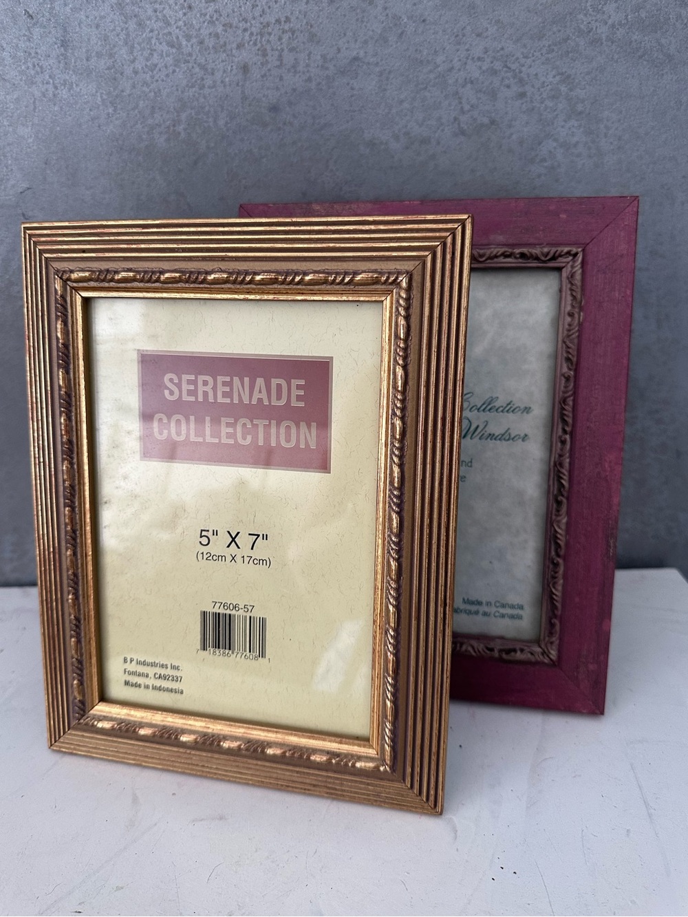 lot of 2 Pelmar ENG Wood Moulding Canada, Serenade FITS 5X7 ORNATE PICTURE FRAME